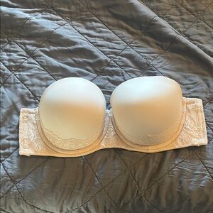 Torrid Cream Lace Strapless Bra